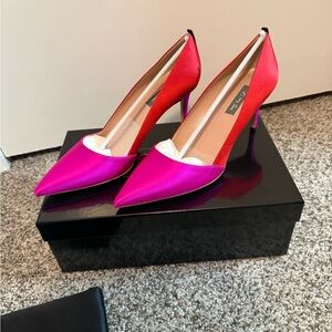 SJP by Sarah Jessica Parker red and pink heels